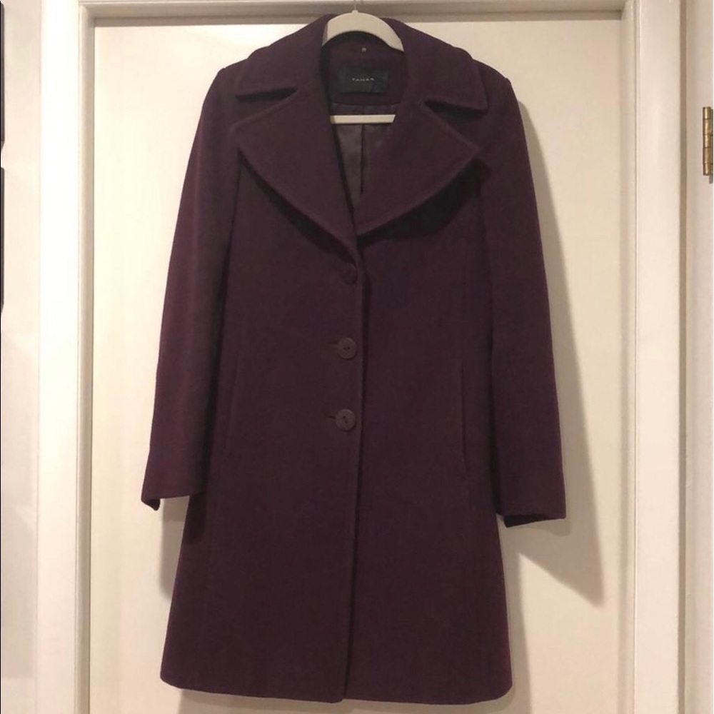 Plum Wool Coat